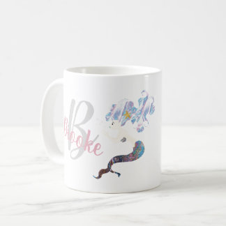 Café Caneca de sereia Bonito personalizada