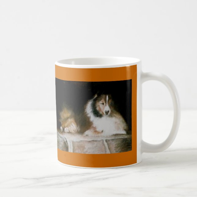 Café Caneca de Sheltie (Direita)