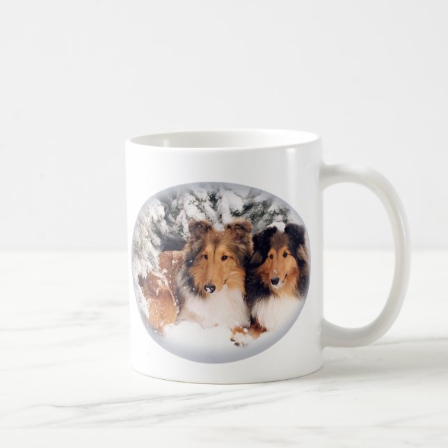 Café Caneca de Shelties da neve (Direita)