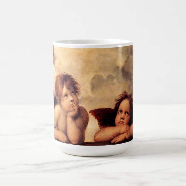 Café Caneca de Sistine Madonna dos querubins de Raphael (Centro)