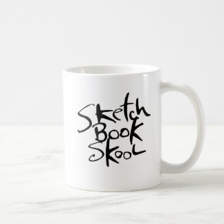 Café Caneca de Skool do bloco de desenho