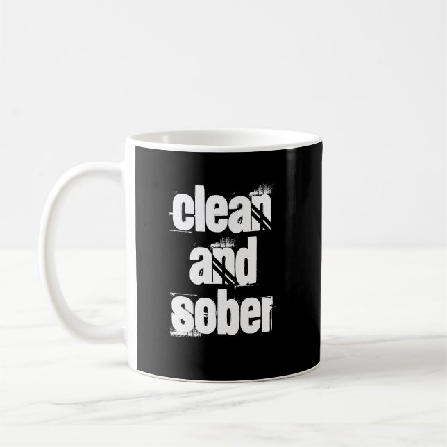 Café Caneca de Slogan de Sobriedade de Recuperação de 1 (Esquerda)