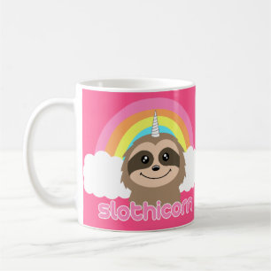 Café Caneca de Slothicorn do unicórnio da preguiça