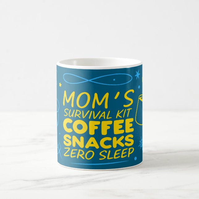 Café Caneca de Sobrevivência da Mamãe Engraçada 2026, C (Centro)