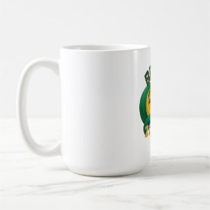 Café Caneca de souvenir das cores da bandeira do Brasil