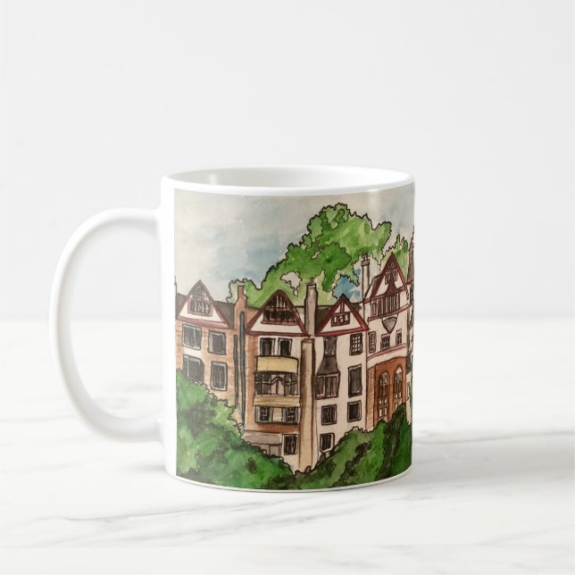 Café Caneca de souvenir de Edimburgo (jardim Ramsay) (Esquerda)