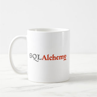Café Caneca de SQLAlchemy com slogan