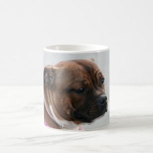 Café Caneca de Staffordshire bull terrier