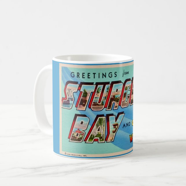 Café Caneca de Sturgeon Bay Door County (Frente Esquerda)