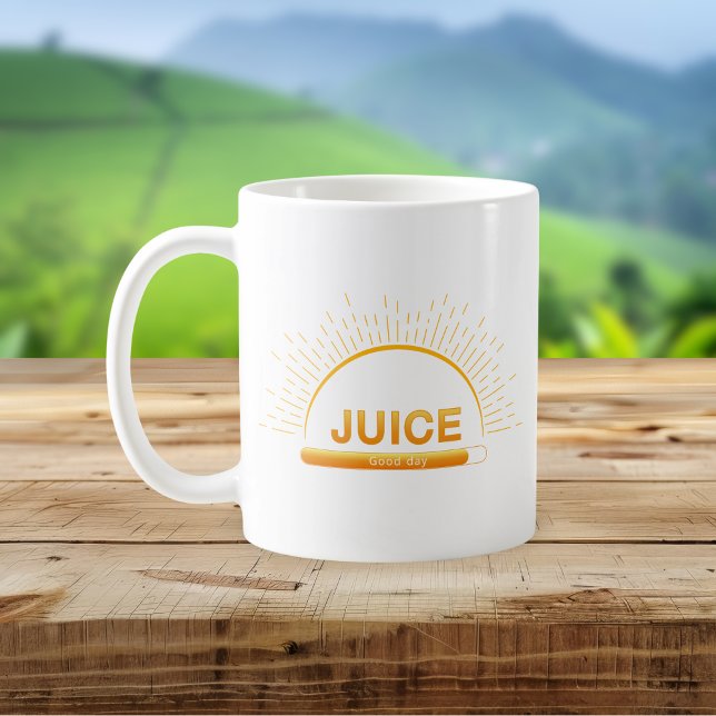 Café Caneca de Suco Dia Bom Laranja Amarelo (Criador carregado)