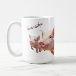 Café Caneca de suíno personalizada