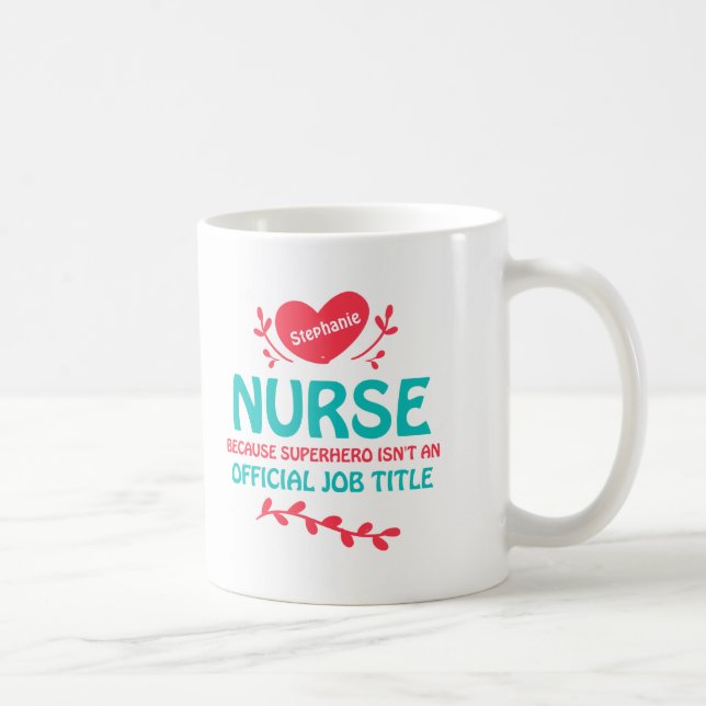 Café Caneca de Super-Herói Enfermeira (Direita)