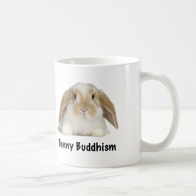 Café Caneca de Tagline do budismo do coelho (Direita)