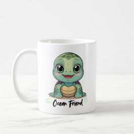 Café Caneca de Tartaruga Bebê Kawaii