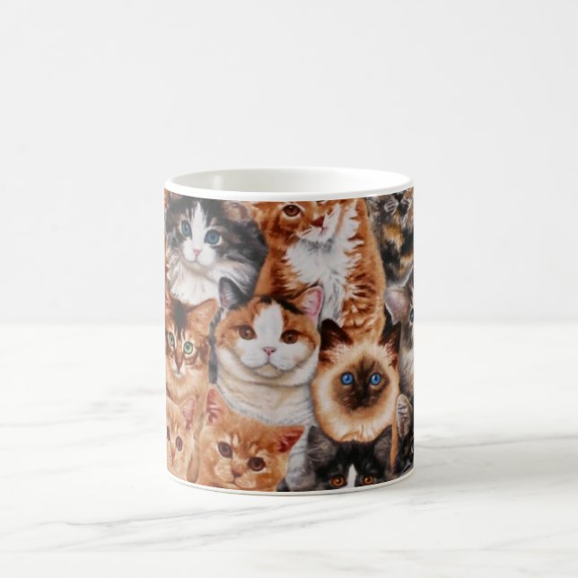Café Caneca de Tecido de Gatinho (Centro)