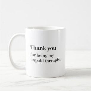 Café Caneca de Terapeuta Não Pago Divertida Presente Me