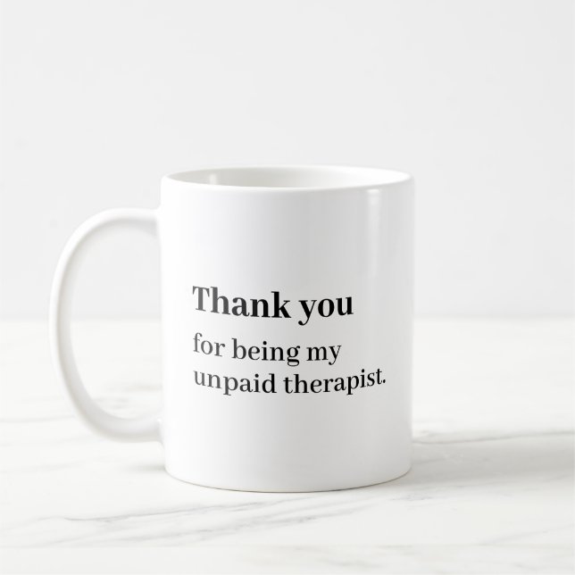 Café Caneca de Terapeuta Não Pago Divertida Presente Me (Esquerda)