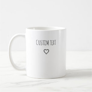 Café Caneca de Texto Personalizável com Presente de Nat