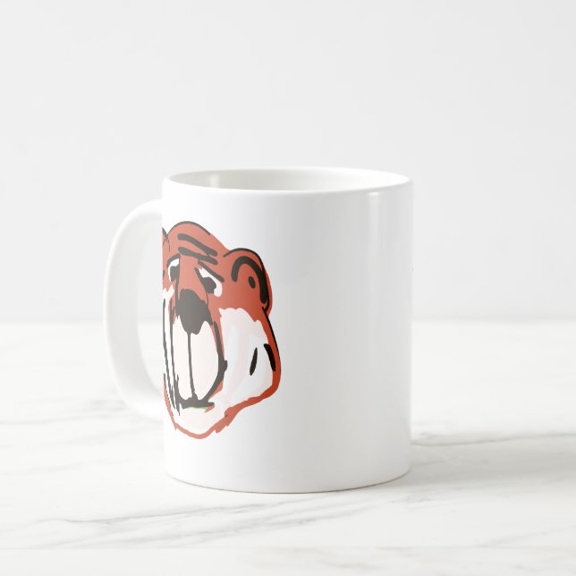 Café Caneca de Tigre Fofíssimo (Frente Esquerda)