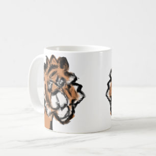 Café Caneca de Tigre Fofíssimo Rugindo
