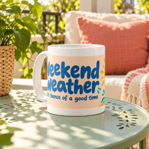 Café Caneca de Tipografia Alegre do Fim de Semana