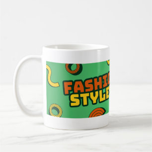 Café Caneca de Tipografia de Estilo de Moda – Design de