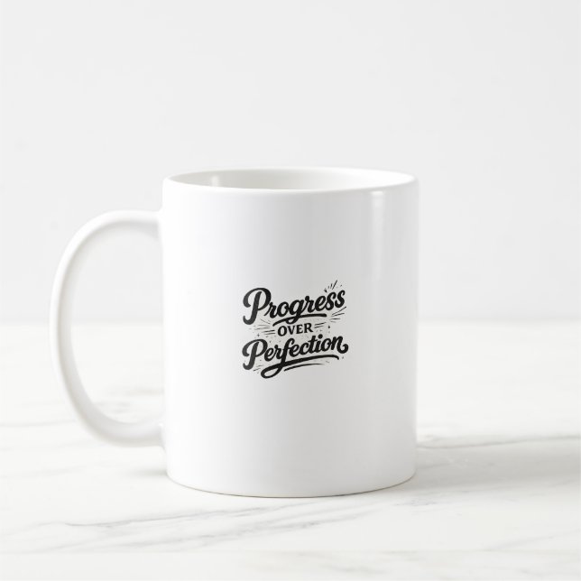 Café Caneca de Tipografia Motivacional (Esquerda)