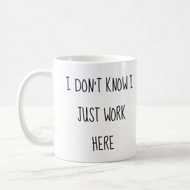 Café Caneca de Trabalho de Escritório Divertida Present (Esquerda)