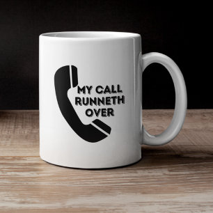 Café Caneca de Trabalho Engraçada Minha Chamada Transbo
