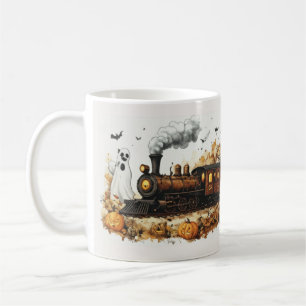 Café Caneca de Trem a Vapor Assombrado