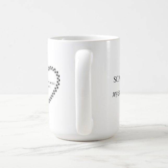 Café Caneca de Tributo a Pegada de Pata Sentimental (Alça)