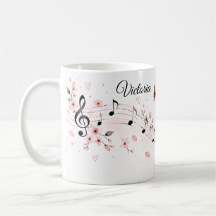 Café Caneca de Trompetista Editável