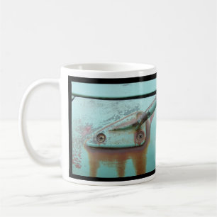 Café Caneca de turquesa, carro vintage, caverna do
