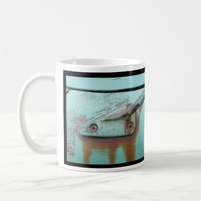 Café Caneca de turquesa, carro vintage, caverna do (Esquerda)
