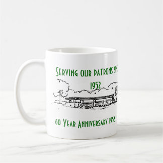 Café Caneca de um aniversário de 60 anos