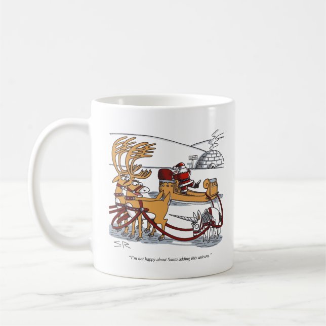 Café caneca de Unicorn Reindeer (Esquerda)