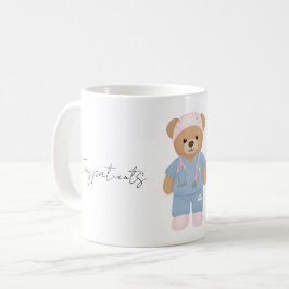 Café Caneca de Urso de Pelúcia Enfermeira Pediátrica Fo