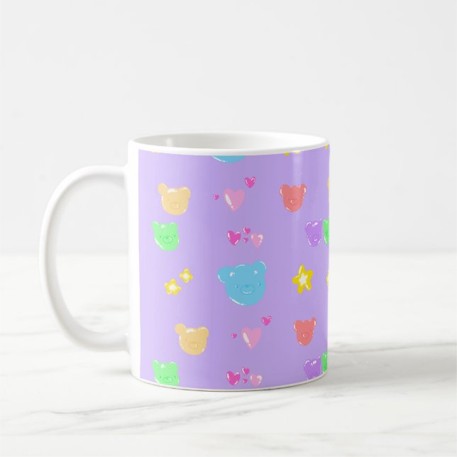 Café caneca de urso gomoso (Esquerda)