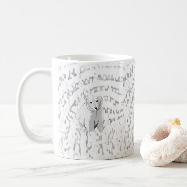 Café Caneca de Urso Polar (Com Donut)