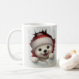 Café Caneca de urso polar de Natal fofo