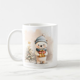 Café Caneca de Ursozinho Confortável Presente de Invern