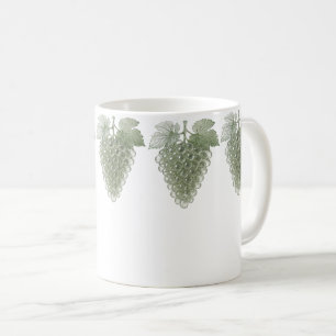 Café Caneca de Uva de Vidro Cristalino