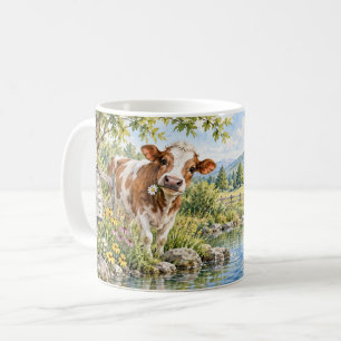 Café Caneca de Vaca Apenas Siga o Fluxo