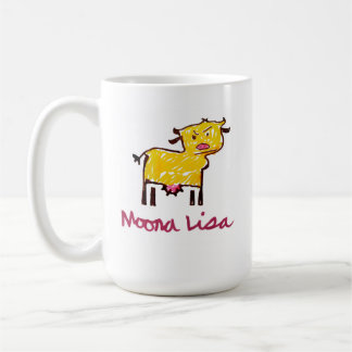 Café Caneca de vaca Moona Lisa