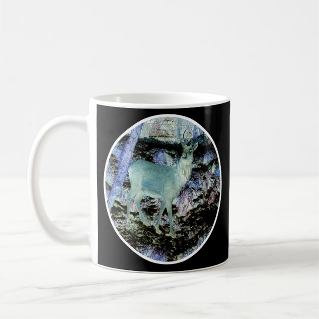 Café Caneca de Veado Vermelho Assustador (Esquerda)