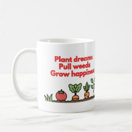 Café Caneca de Vegetais de Jardim Divertida - Plante So