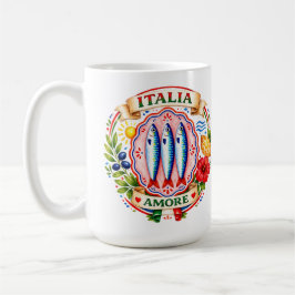 Café Caneca de Verão Italiano Sardine Social Club