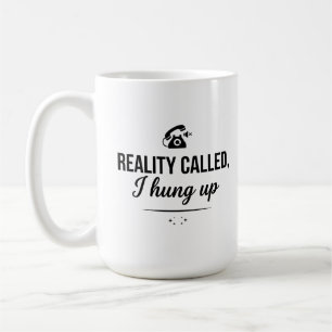 Café Caneca de Verificação da Realidade Divertida Cláss