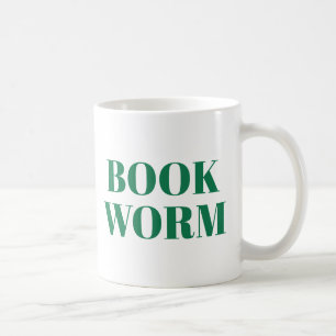 Café Caneca de verme   Cute Book Lover Mug