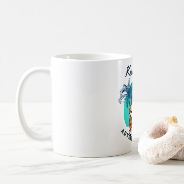 Café Caneca de Viagem Aventura Espera – Van Retro & Pal (Com Donut)